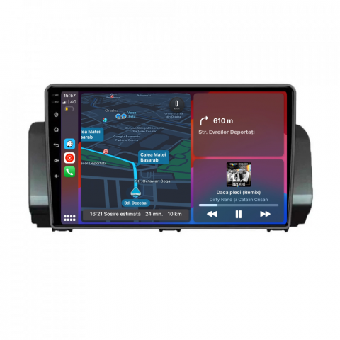 Logan 3 2020+ - Navigatie Dacia Logan 3, (2021+), Android, 1GB RAM 32GB, Ecran 10 inch