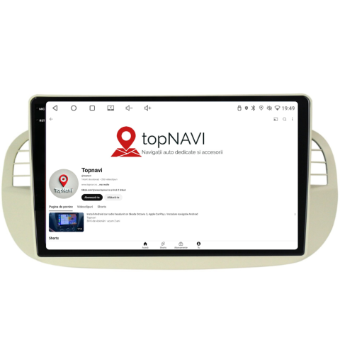 Navigatie Fiat 500 (2007-2015), Ecran 9 inch 2K, 12GB RAM 256GB, 8-core [3]