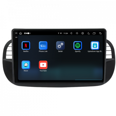 Navigatie Fiat 500 (2007-2015), Ecran 9 inch, 8GB RAM 256GB, 8-core, negru [4]