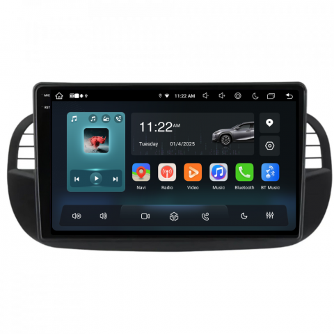 Navigatie Fiat 500 (2007-2015), Ecran 9 inch, 8GB RAM 256GB, 8-core, negru [7]