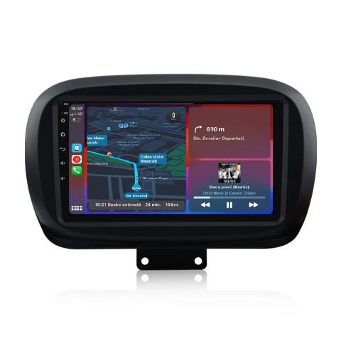 500x (2014-2020) - Navigatie Fiat 500x (2014-2020), Ecran 9 inch, 1GB RAM 32GB