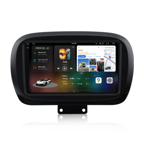 Navigatie auto dedicata - Navigatie Fiat 500x (2014-2020), Ecran 9 inch 2K, 12GB RAM 256GB, 8-core