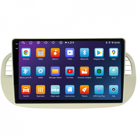 Navigatie Fiat 500 (2007-2015), Ecran 9 inch, 6GB RAM 128GB, 8-core [5]