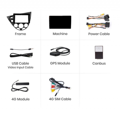 Navigatie Ford Focus 1 (1998-2004), Android, Ecran 9 inch, 4GB RAM 64GB, 8-core [6]