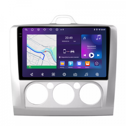 Focus (2004-2012) - Navigatie Ford Focus (2004-2012), Android, Ecran 9 inch, 6GB RAM 128GB, 8-core