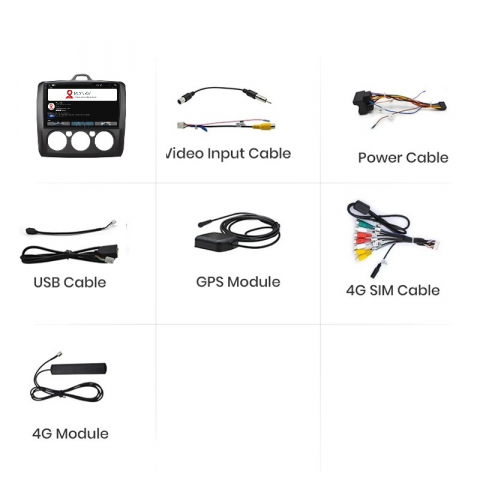 Navigatie Ford Focus (2004-2012), Android, Ecran 9 inch, 6GB RAM 128GB, 8-core [5]