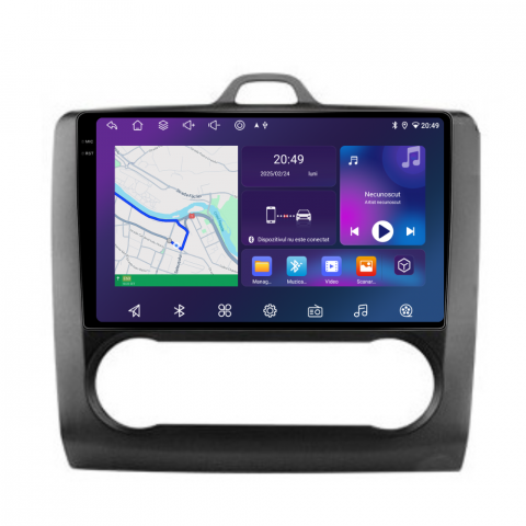 Focus (2004-2012) - Navigatie Ford Focus (2004-2012), Android, Ecran 9 inch, 6GB RAM 128GB, 8-core