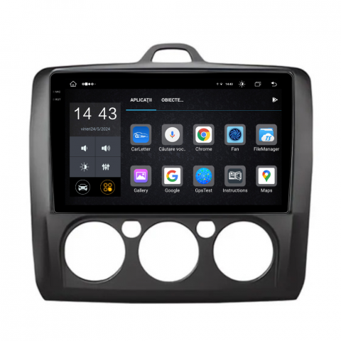 Navigatie Ford Focus 2004-2011, Android 13,Ecran 2K, 4GB RAM 64GB, Octa Core, carplay /android auto,rama negru AC [6]