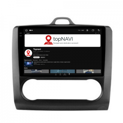 Navigatie Ford Focus 2004-2011, Android 13,Ecran 2K, 4GB RAM 64GB, Octa Core, carplay /android auto,rama negru clima [5]