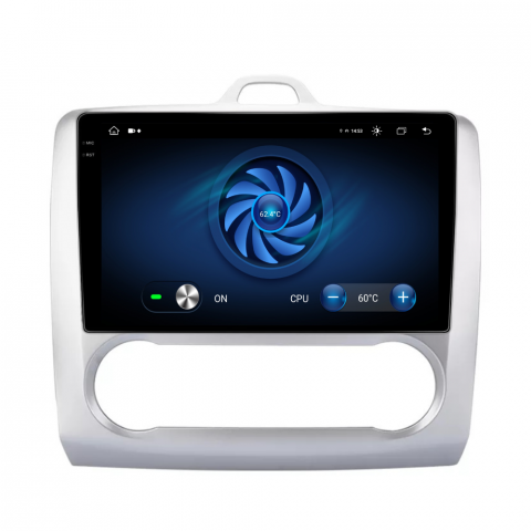 Navigatie Ford Focus 2004-2011, Android 13,Ecran 2K, 4GB RAM 64GB, Octa Core, carplay /android auto,rama argintiu clima [5]