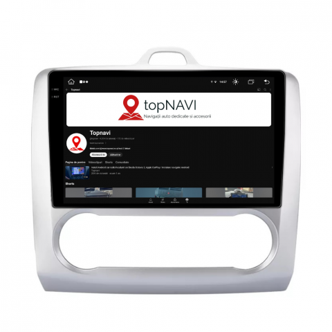 Navigatie Ford Focus 2004-2011, Android 13,Ecran 2K, 4GB RAM 64GB, Octa Core, carplay /android auto,rama argintiu clima [6]
