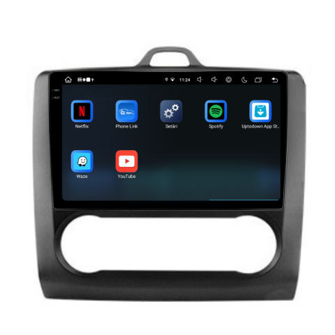 Navigatie Ford Focus 2004-2011, Android 13,Ecran 2K, 8GB RAM 256GB, Octa Core, carplay /android auto,rama negru clima [10]
