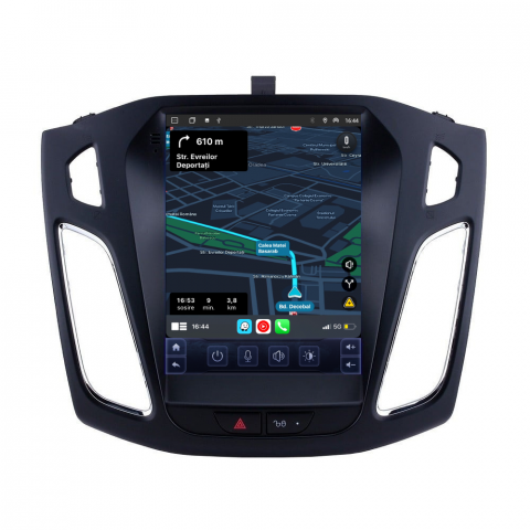 Focus 3 (2012-2018) - Navigatie Ford Focus MK3 (2012-2017),Ecran Tesla 9.7 inch,  Android, 4GB RAM 64GB, carplay / android auto, waze