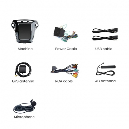 Navigatie Ford Mondeo Mk4 (2011-2013),Ecran Tesla 9.7 inch,  Android, 6GB RAM 128GB [9]