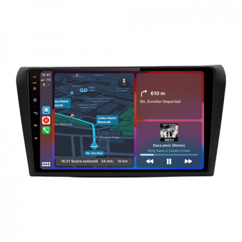 Mazda 3 (2004-2013) - Navigatie Mazda 3 (2004-2008), Ecran 9 inch, 1GB RAM 32GB