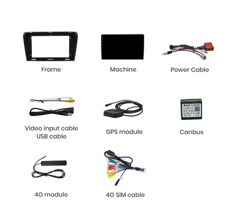 Navigatie Mazda 3 (2004-2008), Ecran 9 inch, 8GB RAM 256GB, 8-core [8]