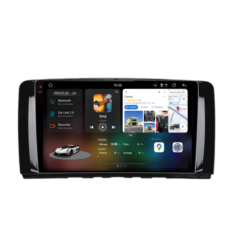 Navigatie auto dedicata - Navigatie Mercedes Benz R-Class W251 (2005-2014), Android, Ecran 9 inch 2K, 12GB RAM 256GB, 8-core