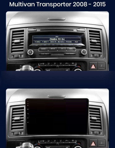 Navigatie Volkswagen Transporter T5 (2008-2015), Android, Ecran 9 inch, 8GB RAM 256GB [2]