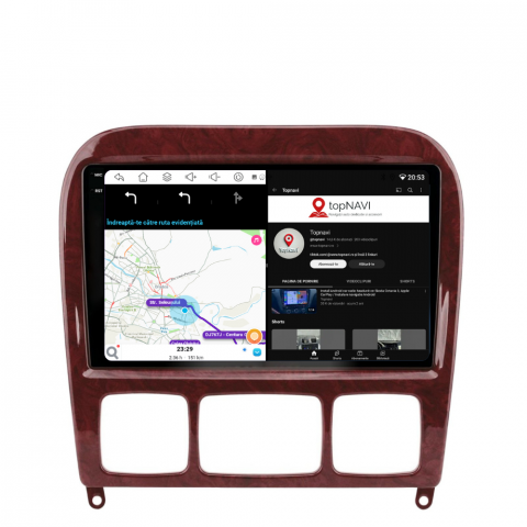 Navigatie Mercedes S-Class W220 (1998-2005), Android, Ecran 9 inch, 6GB RAM 128GB, 8-core [4]