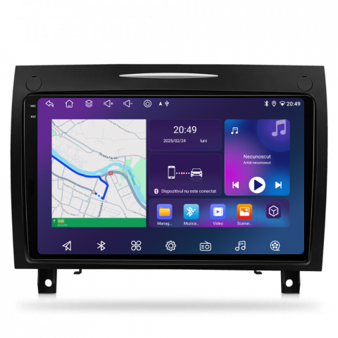 SLK Class R171 (2004-2011) - Navigatie Mercedes SLK Class R171 (2004-2011), Android, Ecran 9 inch, 6GB RAM 128GB, 8-core
