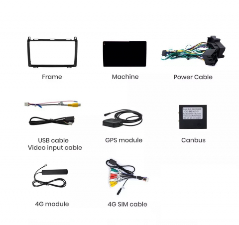 Navigație Mercedes Vito w639 (2003-2015), Android, Ecran 9 inch, 4GB RAM 64GB, 8-core [8]