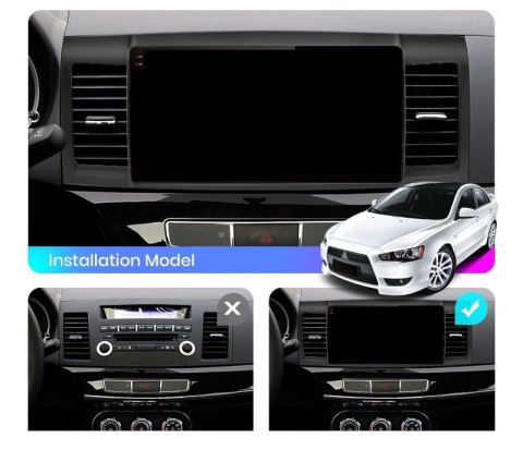 Navigatie Mitsubishi Lancer (2007-2013), Ecran 10 inch 2K, 12GB RAM 256GB, 8-core [1]