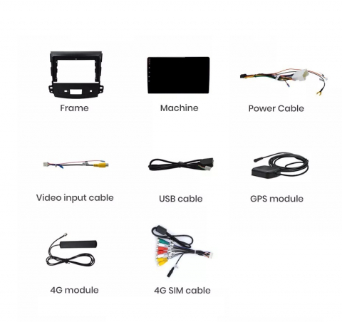 Navigatie Mitsubishi Outlander (2005-2011),Ecran 9 inch, 8GB RAM 256GB, 8-core [8]