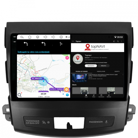 Navigatie Citroen C-Crosser (2007-2012), Ecran 9 inch, 4GB RAM 64GB, 8-core [3]