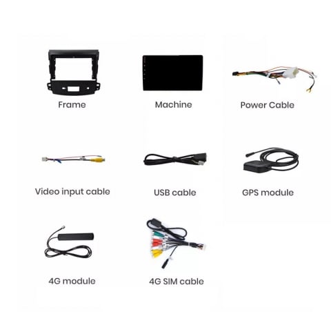 Navigatie Mitsubishi Outlander (2005-2011),Ecran 9 inch, 4GB RAM 64GB, 8-core [7]