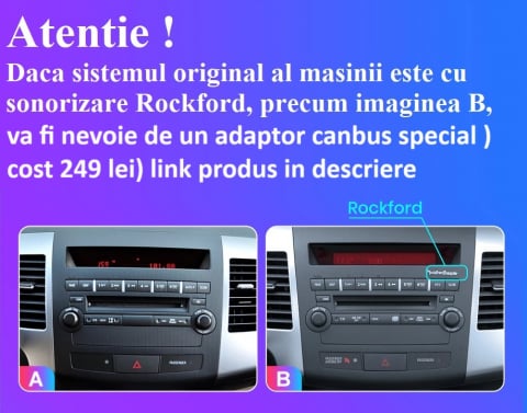 Navigatie Mitsubishi Outlander (2005-2011),Ecran 9 inch, 4GB RAM 64GB, 8-core [1]