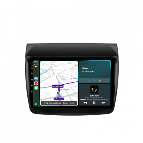 L200 (2005-2015) - Navigatie Mitsubishi L200 (2008-2016), Ecran 9 inch, 1GB RAM 32GB