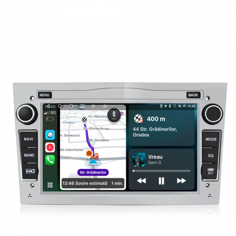Corsa D (2006-2012) - Navigatie Opel Corsa D (2006-2014), Android, Ecran 7 inch, 2GB RAM 32GB, argintiu