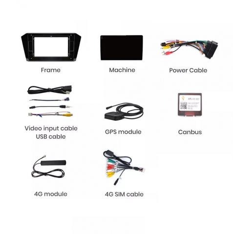 Navigatie Volkswagen Passat B8 (2015-2020), Android, Ecran 10 inch, 8GB RAM 256GB [6]