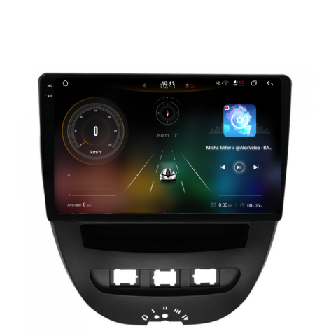 Navigatie Peugeot 107 (2005-2014), Ecran 10 inch 2K, 12GB RAM 256GB, 8-core [2]
