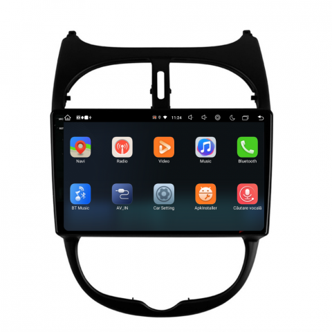 Navigatie Peugeot 206 (2001-2008), Ecran 9 inch, 8GB RAM 256GB, 8-core [2]