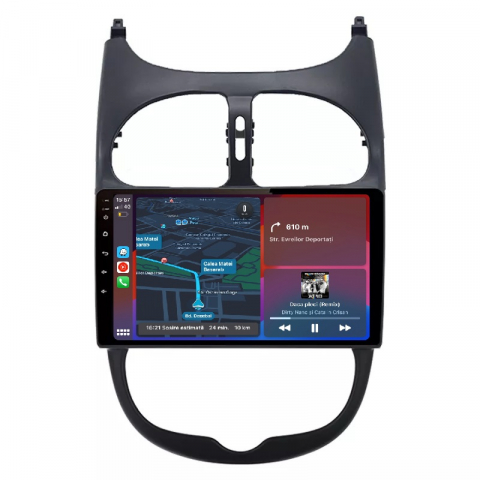 206 (2001-2008) - Navigatie Peugeot 206 (2001-2008), Ecran 9 inch, 1GB RAM 32GB