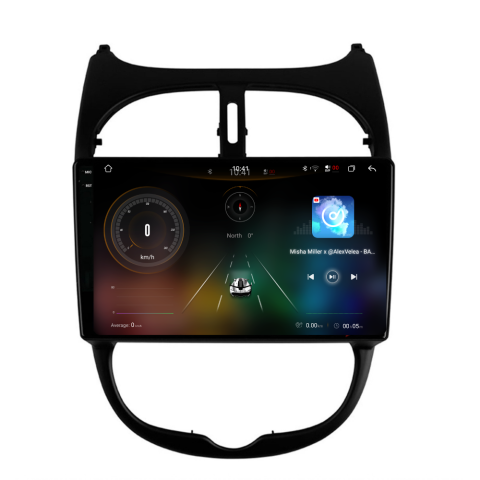 Navigatie Peugeot 206 (2001-2008), Ecran 9 inch 2K, 12GB RAM 256GB, 8-core [2]