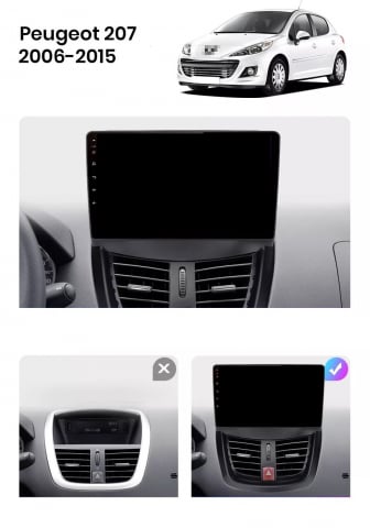 Navigatie Peugeot 207 (2006-2015), Ecran 9 inch, 8GB RAM 256GB, 8-core [7]