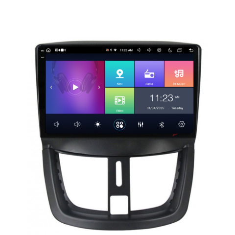 Navigatie auto dedicata - Navigatie Peugeot 207 (2006-2015), Ecran 2K, 8GB RAM 256GB, 8-core