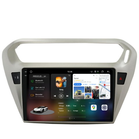 Navigatie auto dedicata - Navigatie Peugeot 301 (2013-2018), Ecran 9 inch 2K, 12GB RAM 256GB, 8-core