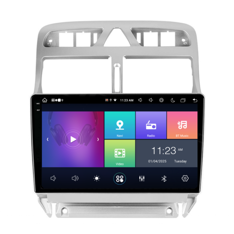 307 (2002-2013) - Navigatie Peugeot 307 2002-2013, Android 13,Ecran 2K, 8GB RAM 256GB, Octa Core, carplay /android auto