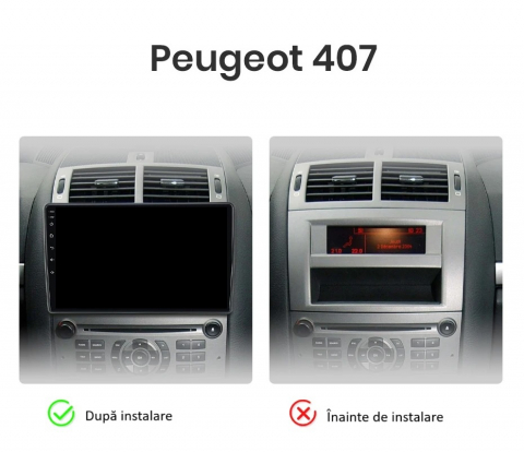 Navigatie Peugeot 407 (2004-2011), Ecran 2K, 4GB RAM 64GB, 8-core [1]
