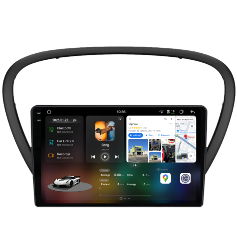 607 (2004-2011) - Navigatie Peugeot 607 (2004-2011), Ecran 9 inch 2K, 12GB RAM 256GB, 8-core