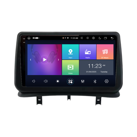 Navigatie auto dedicata - Navigatie Renault Clio 3 (2005-2014), Ecran 2K, 4GB RAM 64GB, 8-core