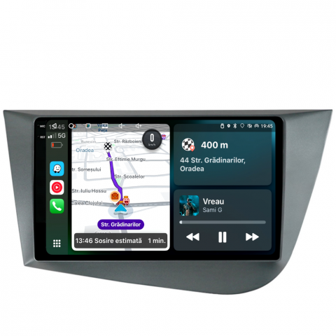 Leon (2005-2013) - Navigatie Seat Leon (2005-2012), Ecran 9 inch, 8GB RAM 256GB, 8-core