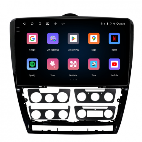 Navigatie Skoda Octavia 2 (2008-2013), Android, Ecran 10 inch, 4GB RAM 64GB, 4-core [3]