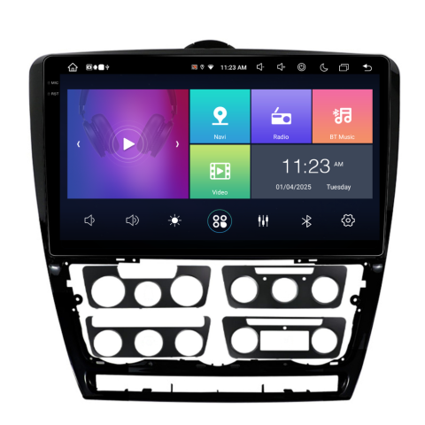 Navigatie auto dedicata - Navigatie Skoda octavia 2 2008-2013, Android 13,Ecran 2K, 8GB RAM 256GB, Octa Core, carplay /android auto