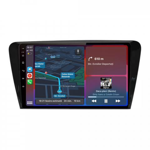 Octavia 3 (2013-2018) - Navigatie Skoda octavia 3 (2013-2018), Android 12, 1GB RAM 32GB, ecran 10 inch