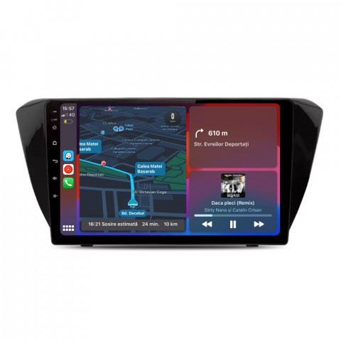 Superb 3 (2015-prezent) - Navigatie Skoda Superb 3 (2015-2019), Android 12, 1GB RAM 32GB, 10 inch