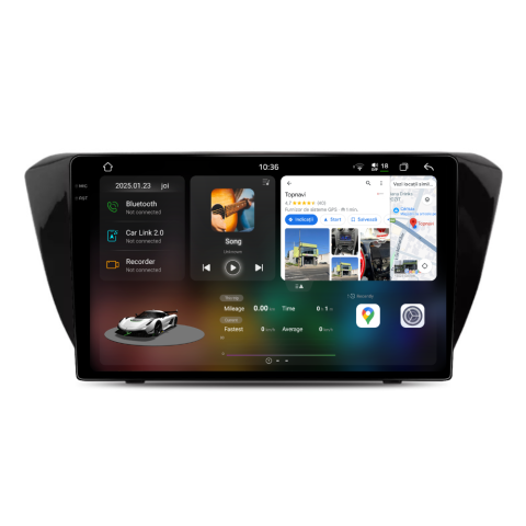 Navigatie auto dedicata - Navigatie Skoda Superb 3 (2015-2019), Android, Ecran 10 inch 2K, 12GB RAM 256GB, 8-core